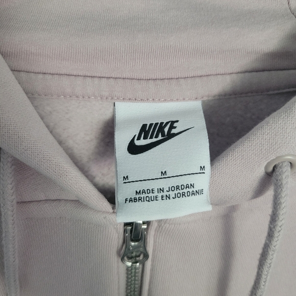 Nike Front Zip Hoodie Sweatshirt Womens Medium Purple - Picture 6 of 9